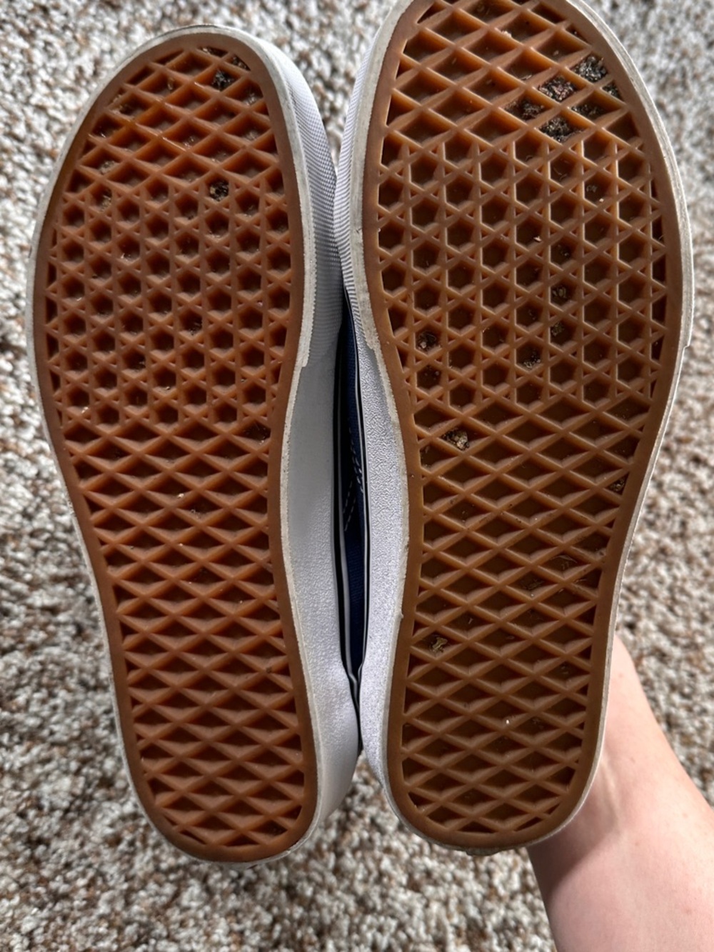 Blue Velcro vans size 7 - Picture 5 of 7